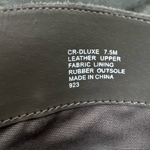 Cynthia Rowley DLuxe Tall Boots Gray Suede SZ 7.5 Y2K Stacked Heel Statement - Picture 4 of 9